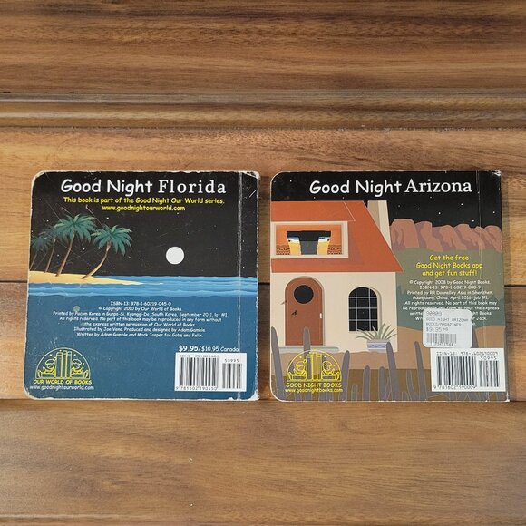 GOODNIGHT Board Books- Beach,Pirate Ship,Florida,Florida Keys,Arizona, Chicago - Picture 5 of 10